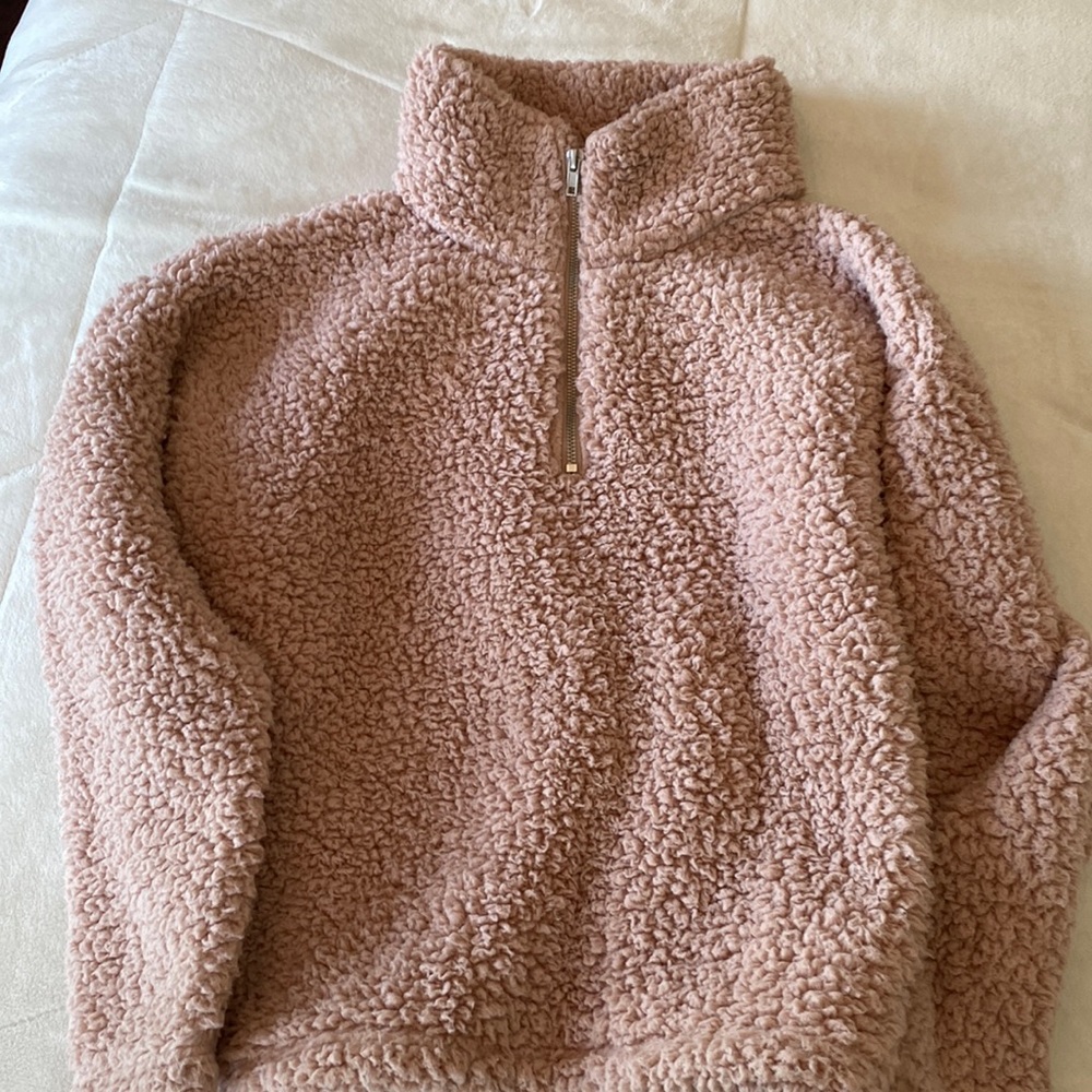 Thread+Supply sherpa quarter zip pullover